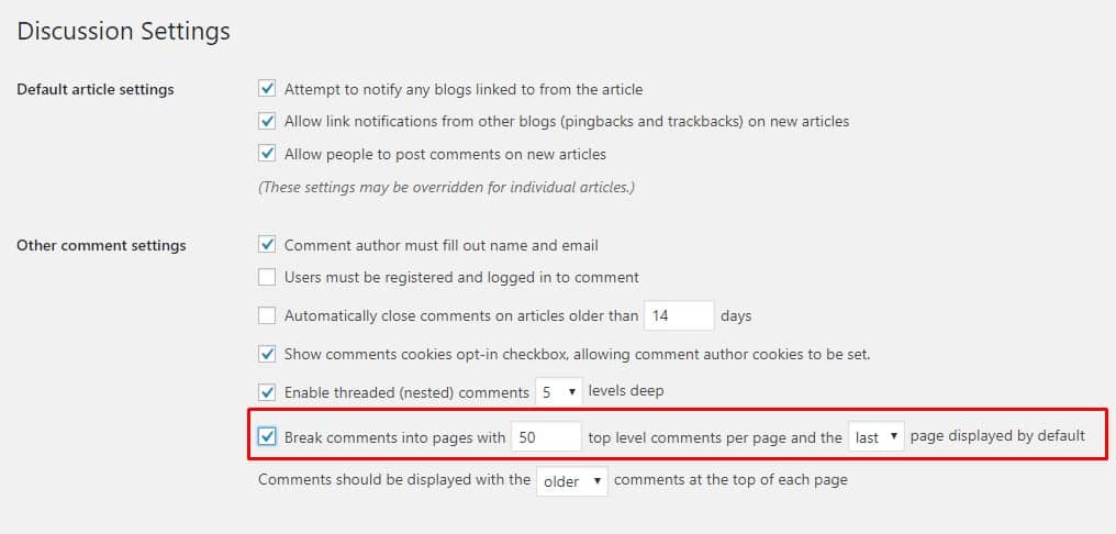 Phân trang comment cho website wordpress