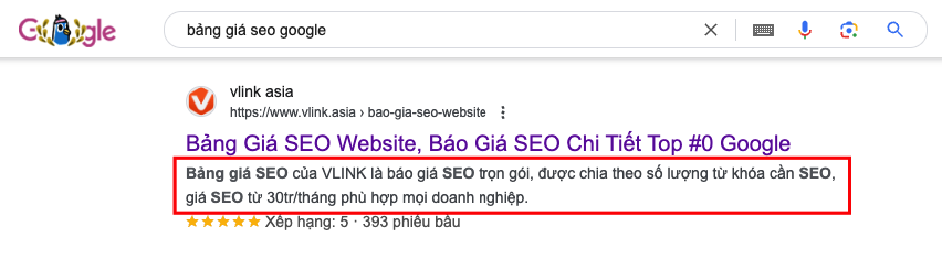 Meta Description: được tối ưu hấp dẫn để tăng lượt click chuột (CTR)