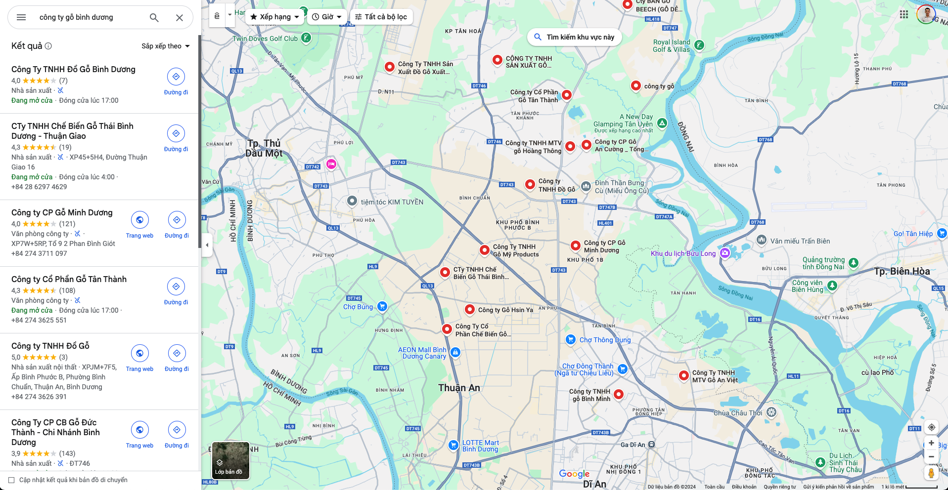 SEO Google Maps Giúp Doanh Nghiệp Bình Dương