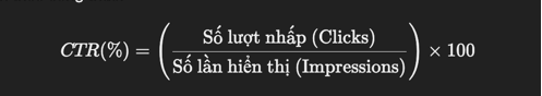 CTR Tỷ lệ nhấp chuột