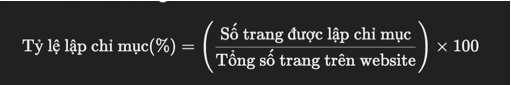 Công thức tính Index Coverage