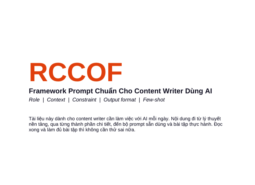 rccof la gi framework prompt content ai vlink asia