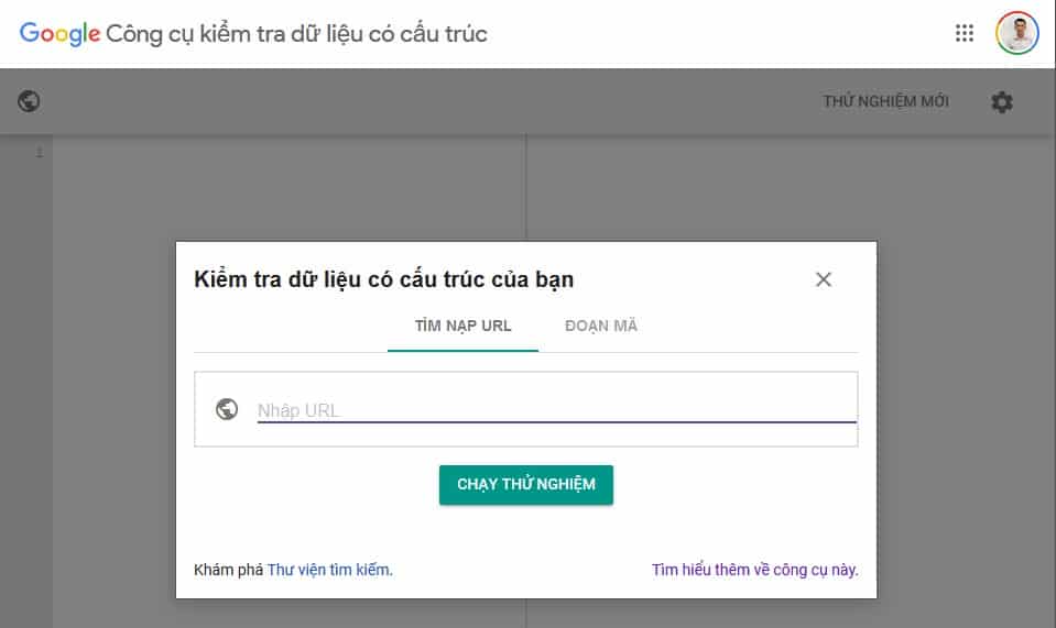 Công cụ kiểm tra dữ liệu có cấu trúc của Google