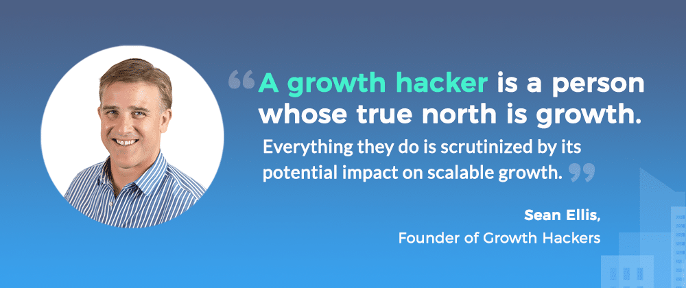 Trích dẫn định nghĩa growth hacker của Sean Ellis Thẻ trích dẫn Sean Ellis: growth hacker là người lấy tăng trưởng làm hướng bắc