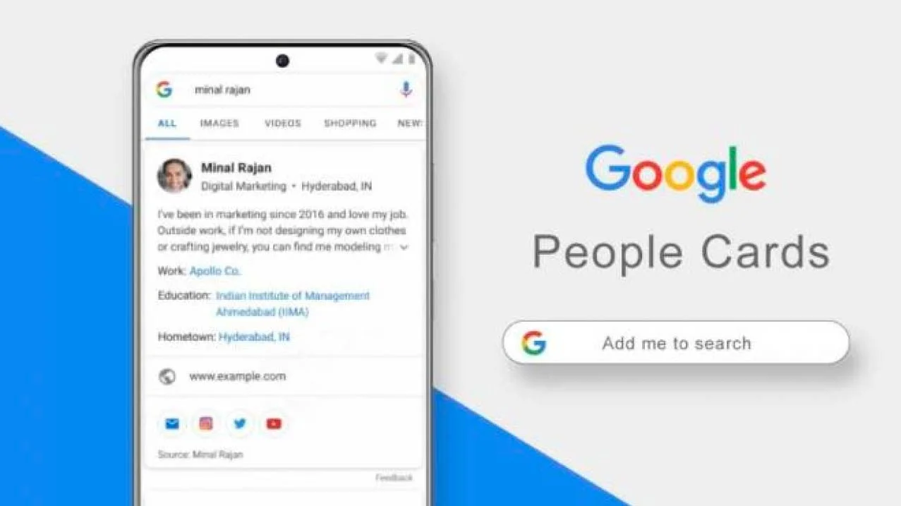 Add Me to Search, danh thiếp ảo cho người dùng của Google