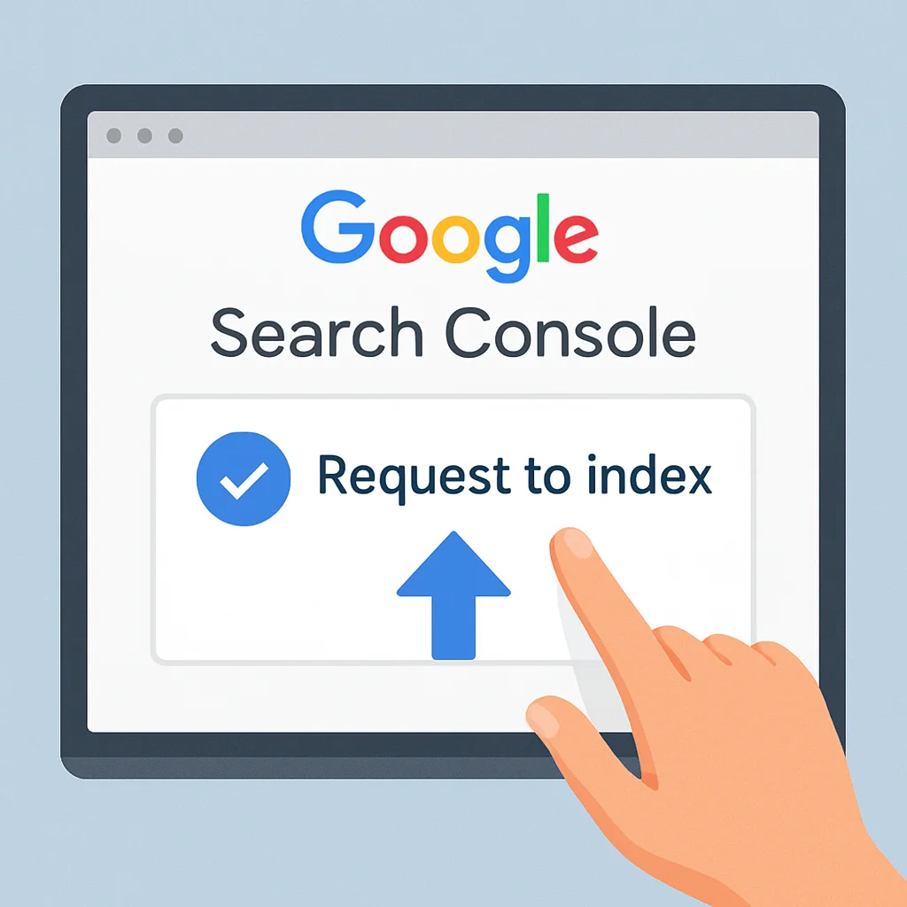 Search Console mang công cụ yêu cầu lập chỉ mục trở lại