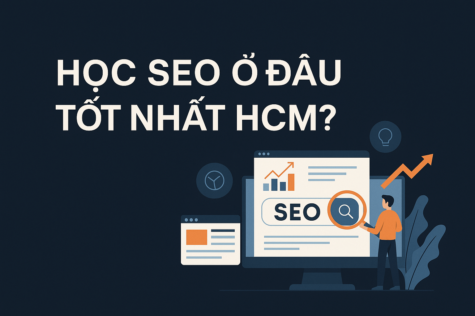 Học SEO ở đâu tốt nhất HCM? Cách chọn đúng nơi học để làm được trên website thật
