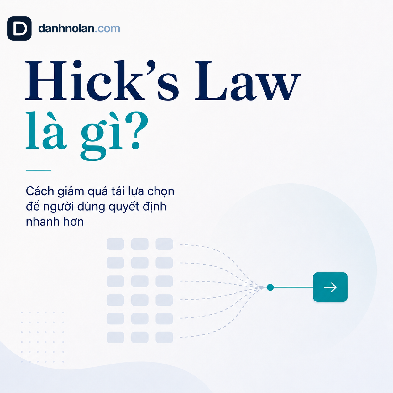 Hick’s Law là gì, minh họa cách giảm quá tải lựa chọn để người dùng quyết định nhanh hơn trên website