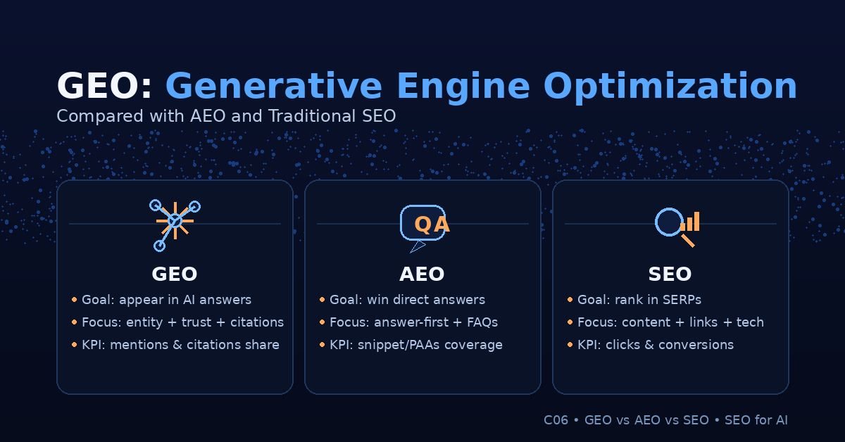 GEO là gì và cách Generative Engine Optimization giúp website được AI hiểu, nhắc đến và trích dẫn