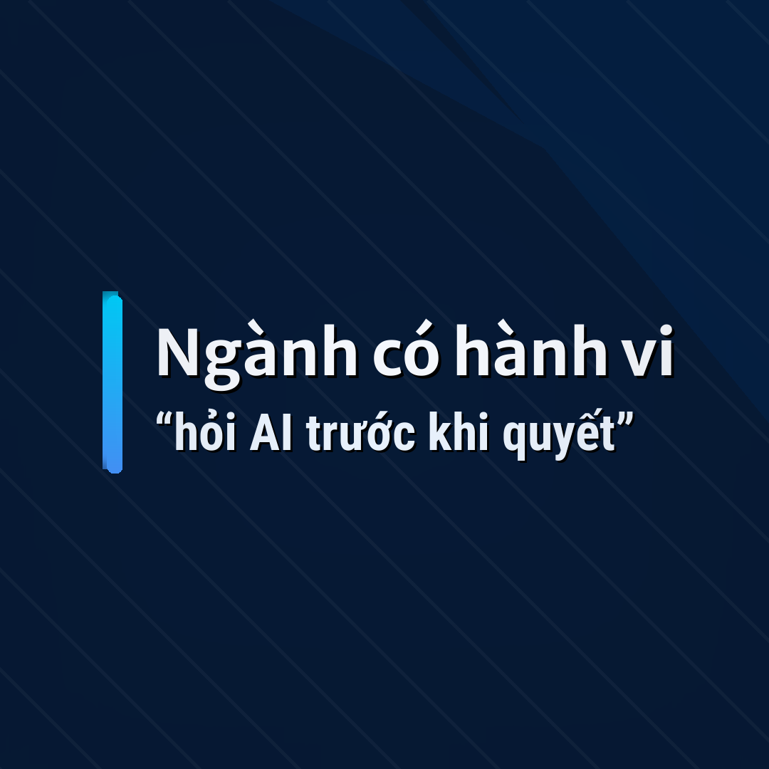Ngành có hành vi “hỏi AI trước khi quyết”