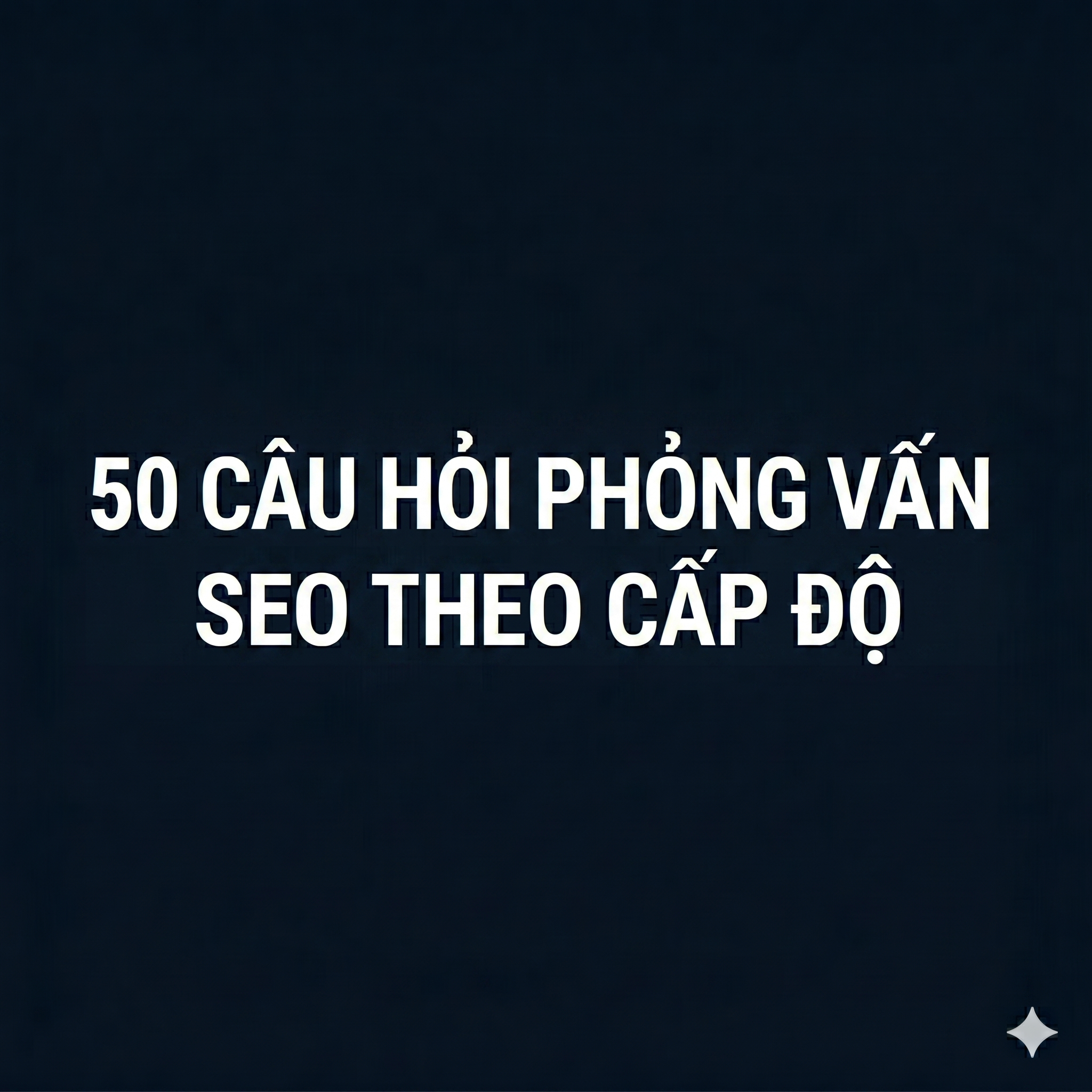 50 Câu Hỏi Phỏng Vấn SEO Theo Cấp Độ: Fresher, Junior, Specialist và Lead