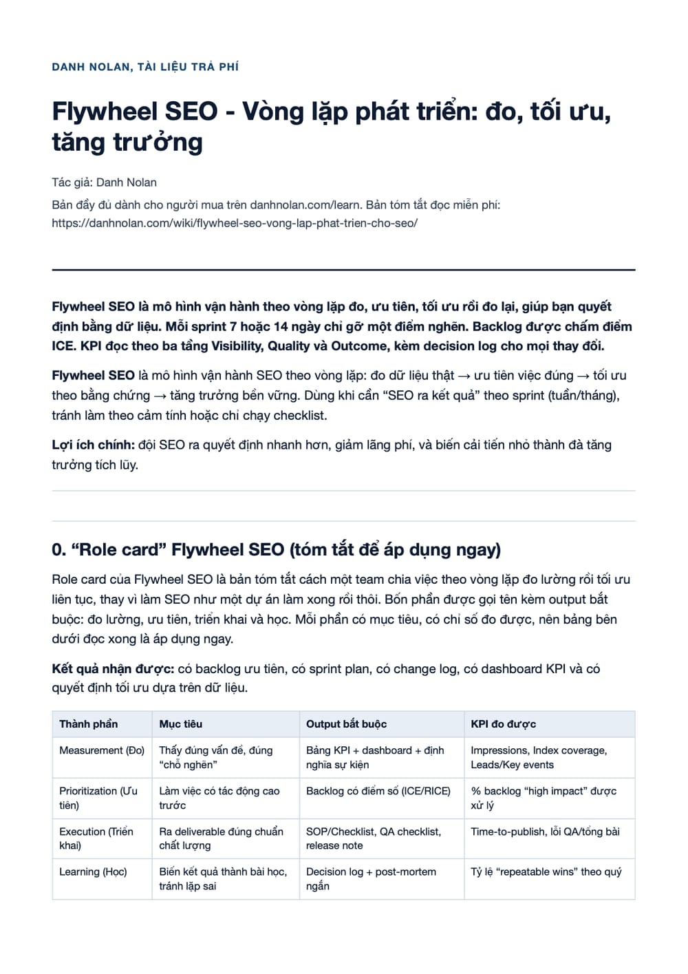 Trang 1 bản PDF của tài liệu Flywheel SEO - Vòng lặp phát triển: đo, tối ưu, tăng trưởng