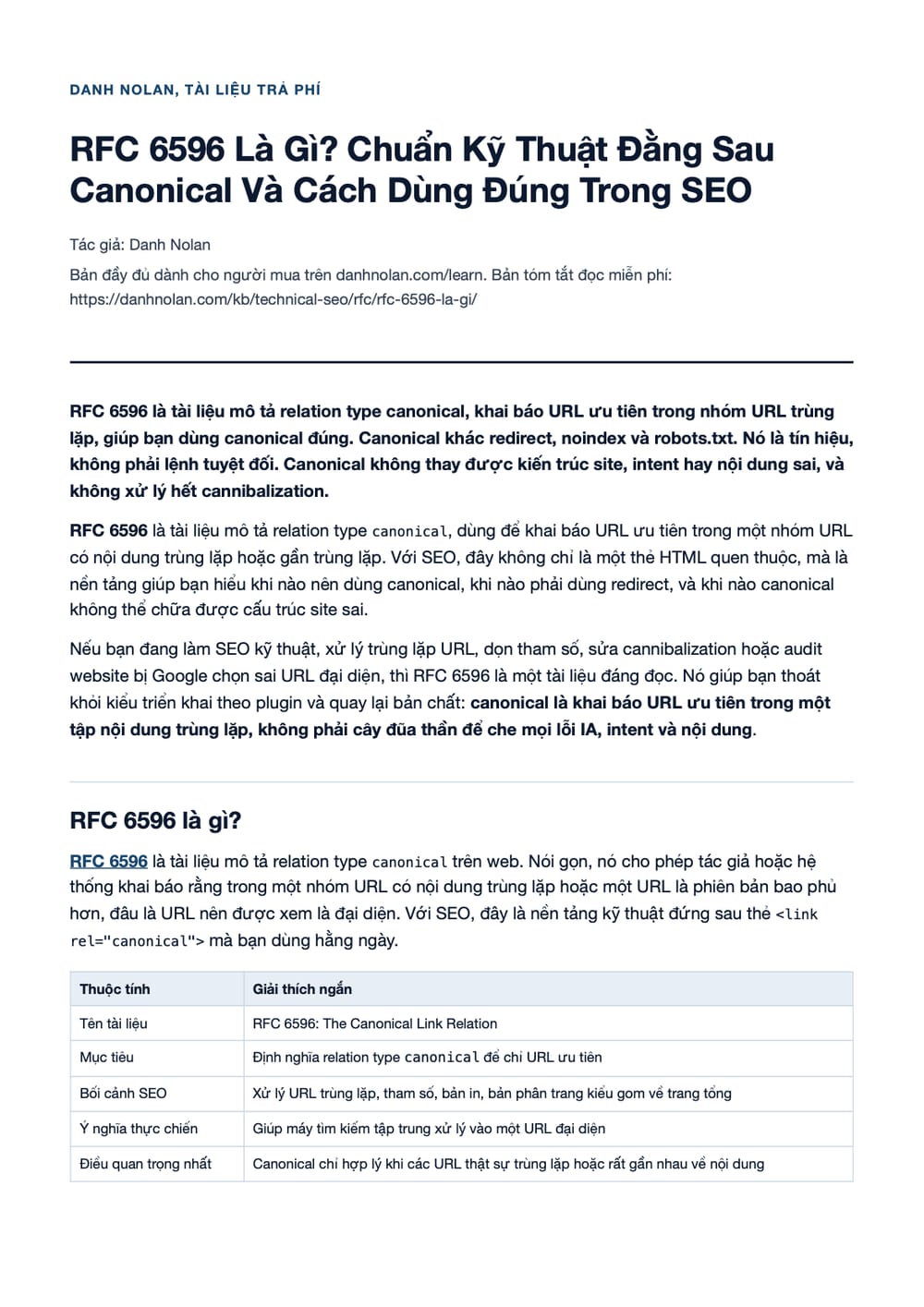 Trang 1 bản PDF của tài liệu RFC 6596 Là Gì? Chuẩn Kỹ Thuật Đằng Sau Canonical Và Cách Dùng Đúng Trang 1 bản PDF của tài liệu RFC 6596 Là Gì? Chuẩn Kỹ Thuật Đằng Sau Canonical Và Cách Dùng Đúng