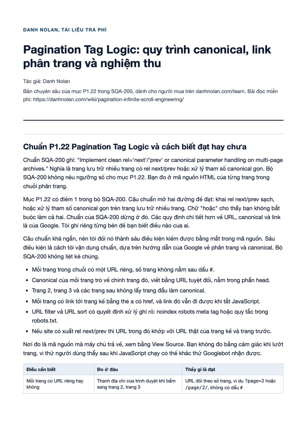 Trang 1 bản PDF của tài liệu Pagination Tag Logic: quy trình canonical, link phân trang và nghiệm