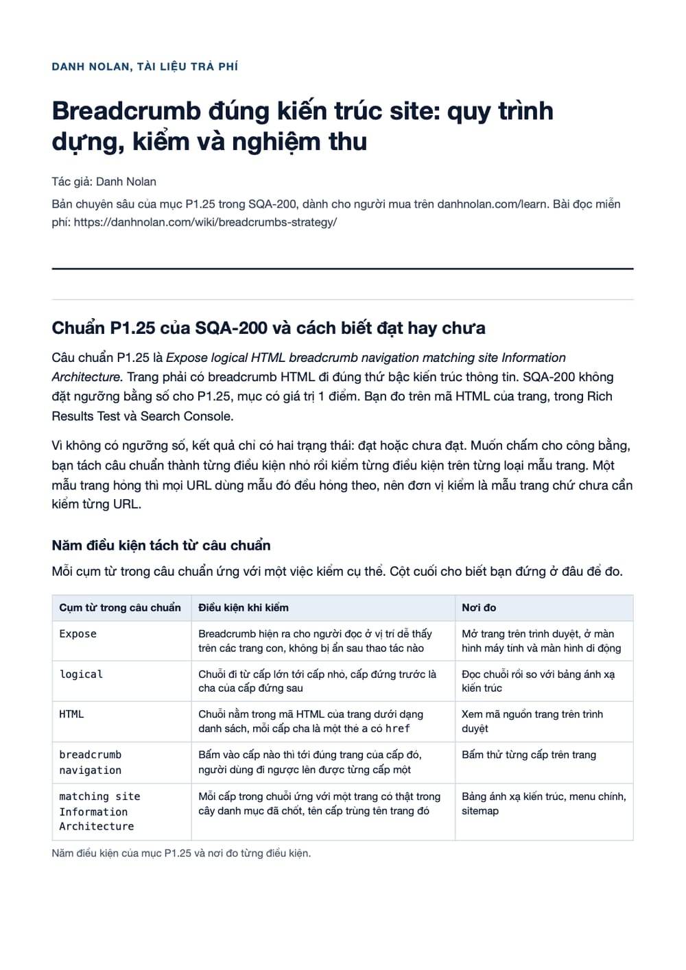 Trang 1 bản PDF của tài liệu Breadcrumb đúng kiến trúc site: quy trình dựng, kiểm và nghiệm thu Trang 1 bản PDF của tài liệu Breadcrumb đúng kiến trúc site: quy trình dựng, kiểm và nghiệm thu