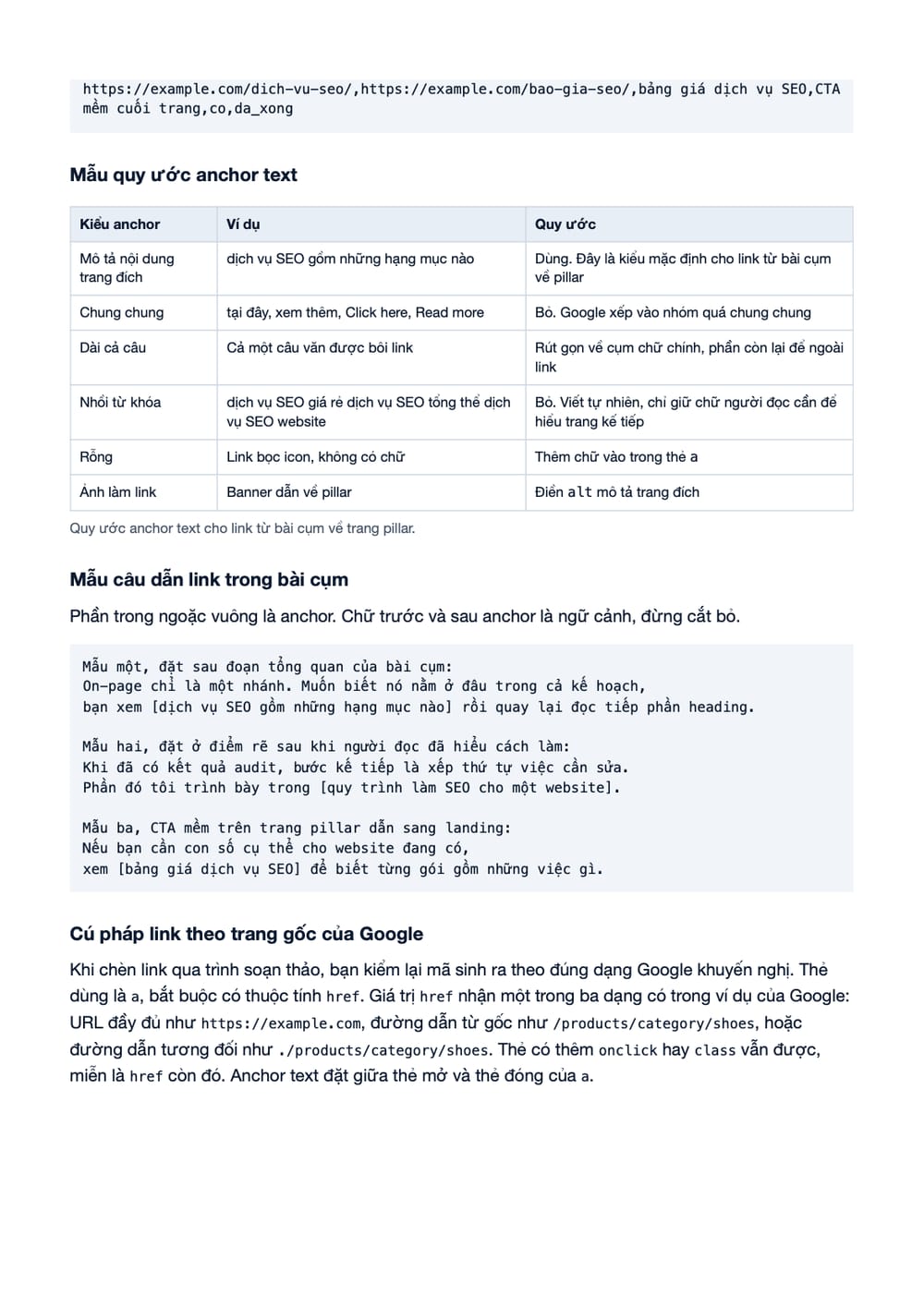 Trang 10 bản PDF của tài liệu Trang pillar ra khách làm đích cho bài cụm: chỉ định, đi link, nghiệm, phần có bảng