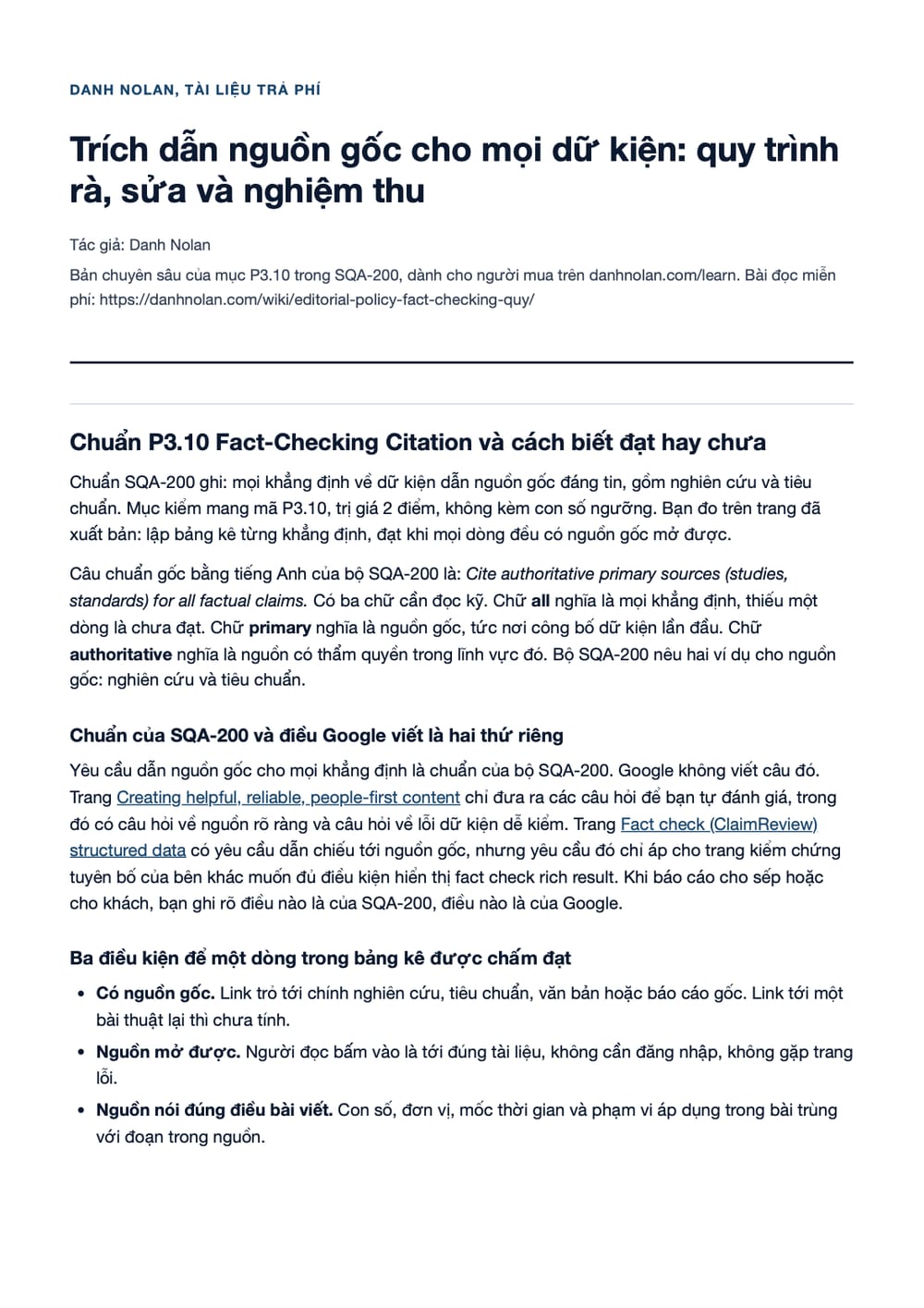 Trang 1 bản PDF của tài liệu Trích dẫn nguồn gốc cho mọi dữ kiện: quy trình rà, sửa và nghiệm thu