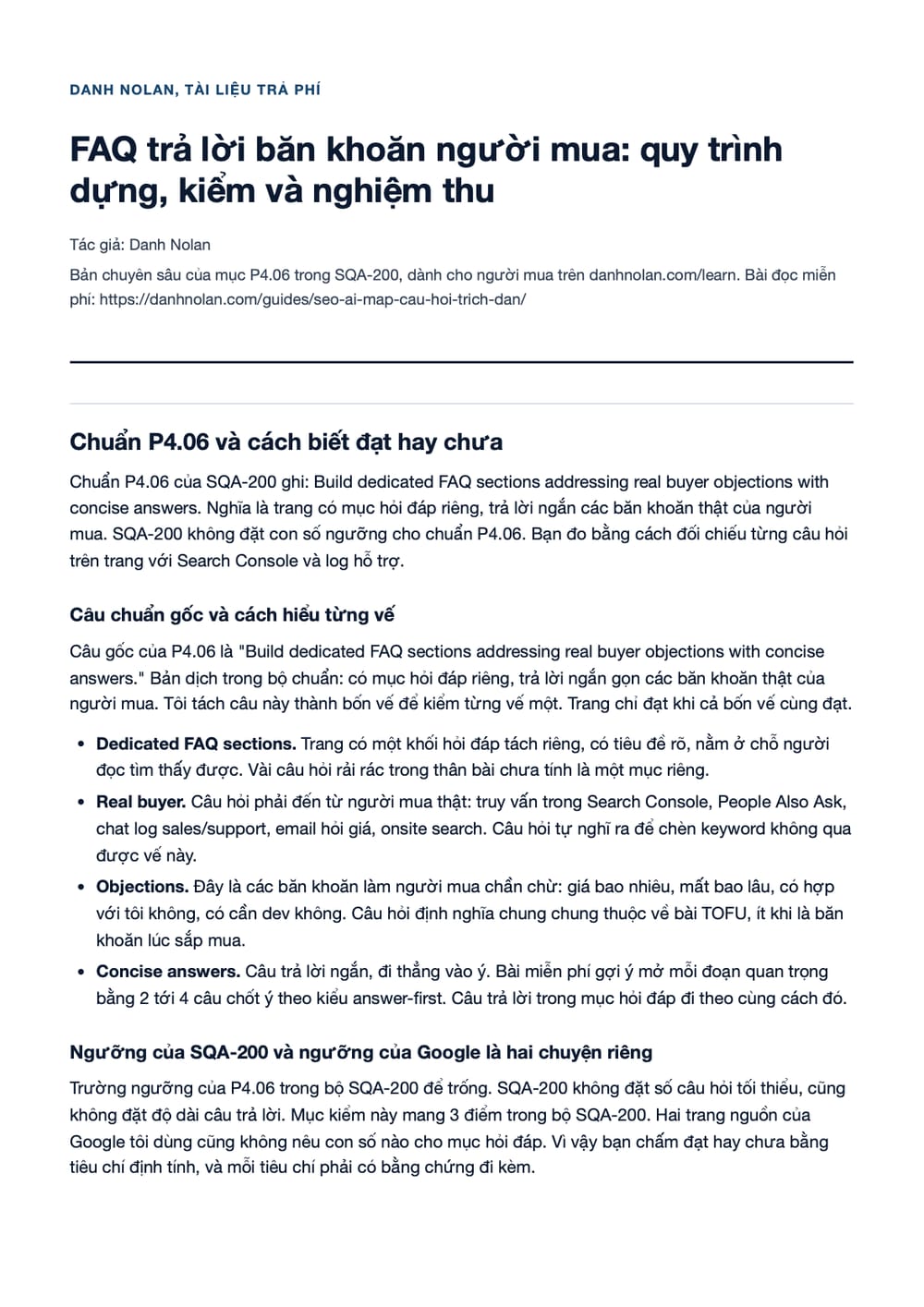 Trang 1 bản PDF của tài liệu FAQ trả lời băn khoăn người mua: quy trình dựng, kiểm và nghiệm thu