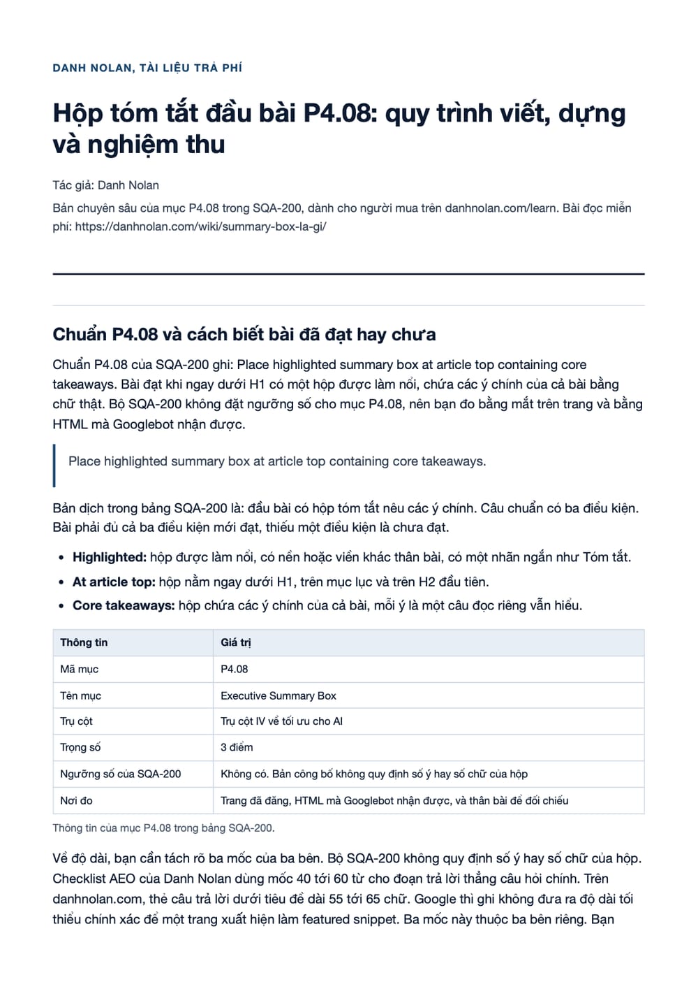 Trang 1 bản PDF của tài liệu Hộp tóm tắt đầu bài P4.08: quy trình viết, dựng và nghiệm thu