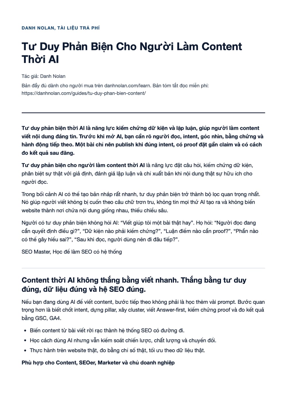 Trang 1 bản PDF của tài liệu Tư Duy Phản Biện Cho Người Làm Content Thời AI