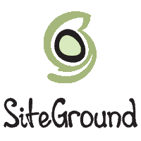 Logo SiteGround, nhà cung cấp hosting WordPress có trung tâm dữ liệu ở ba châu lục